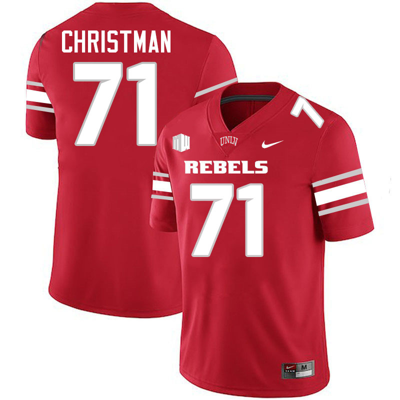 Ben Christman UNLV Jersey,UNLV Rebels Football Uniforms,Jerseys,Gears-Scarlet